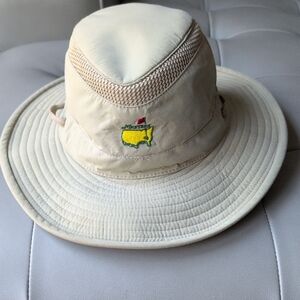 Cream and Yellow Wide-Brimmed Safari Hat